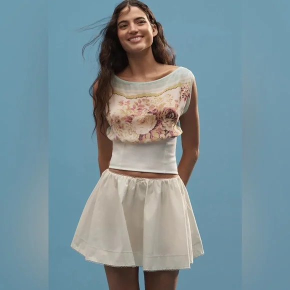 NWT Size L - By Anthropologie Twofer Off-the-Shoulder Scarf Top (NWT US$ 78) - Picture 2 of 15